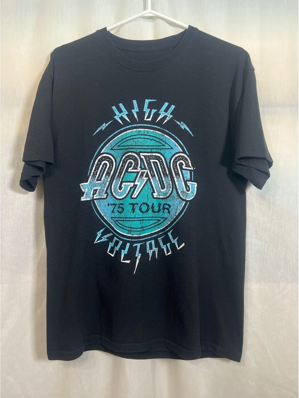 AC/DC High Voltage '75 Tour Graphic T-Shirt Men's Medium